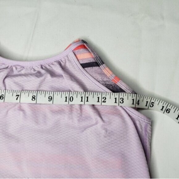 Ivivva Girl's Racerback Tank Workout Top Built in Bra Size 12 Lilac Ligh… - Picture 11 of 14